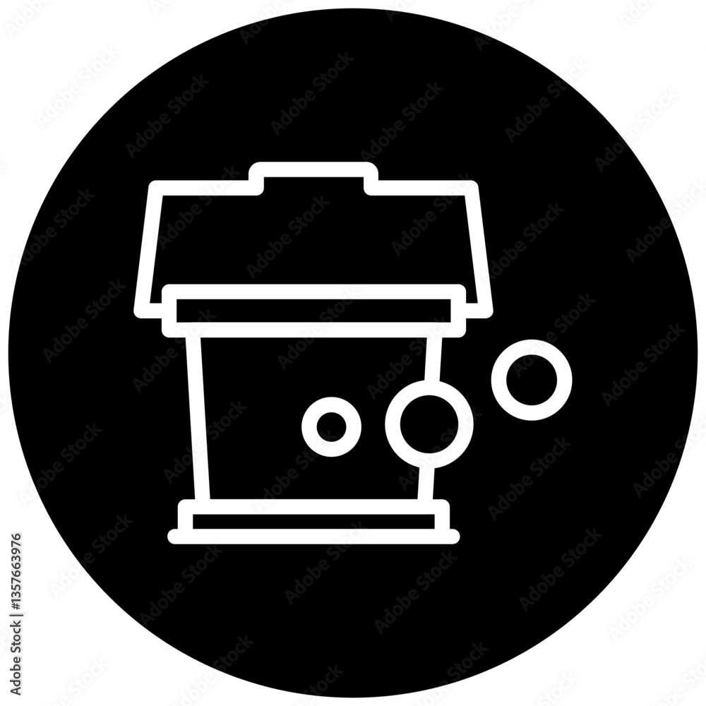 Fototapeta premium Bucket Icon Style