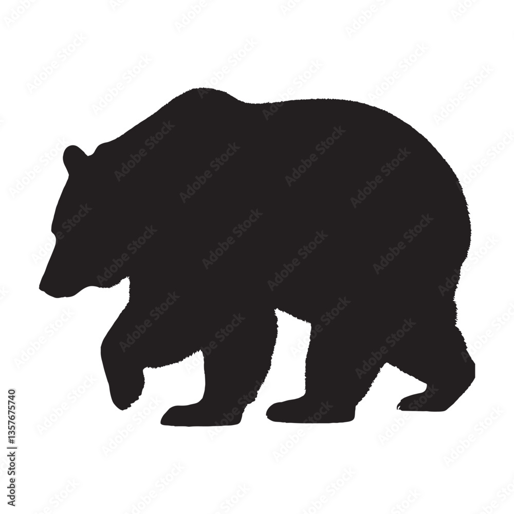 Bear Silhouette Vector - Unique and High-Detail Wildlife Graphic for Adventure Brands - Bear Vector - Bear Icon - Bear Illustration
Bear Silhouette Vector - Unique and High-Detail Wildlife Graphic for Adventure Brands - Bear Vector - Bear Icon - Bear Illustration