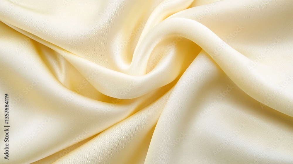 Obraz premium Cream fabric with soft gradient, smooth surface, minimalistic backdrop, conveying calm and simplicity. 