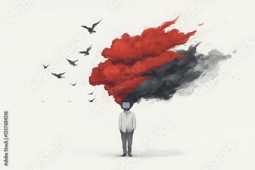 Mindstorm: Red for Black Smoke, Birds.