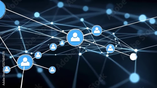 Global Network Connection: Digital World Visualization