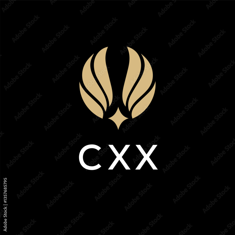 Obraz premium CXX creative minimalist letter logo.