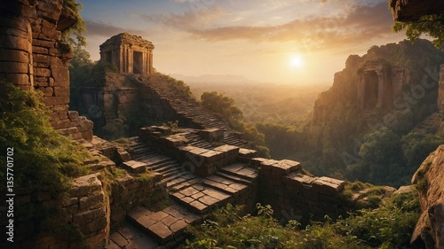 Ancient ruins in moutain