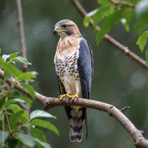 red tailed hawk perched