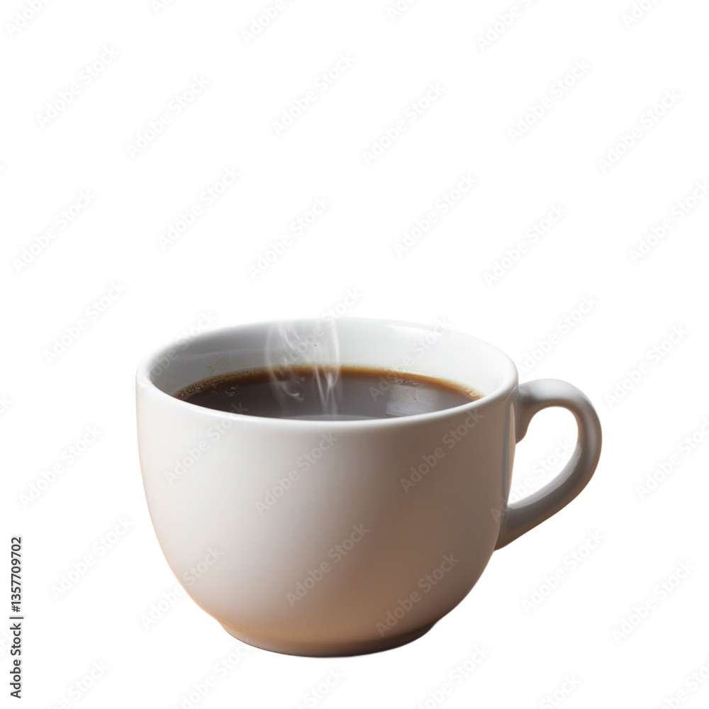 custom made wallpaper toronto digitalA freshly brewed cup of coffee in a pristine white mug emitting gentle steam set against a rustic wooden table