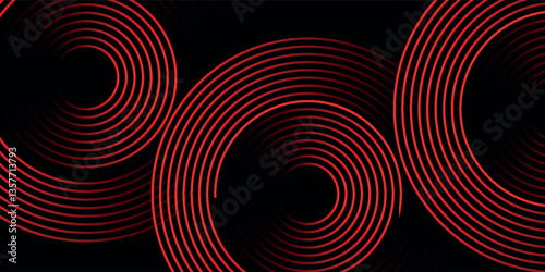 Radial red light through the tunnel glowing in the darkness for print designs templates, Advertising materials, Email Newsletters, Header webs, e commerce signs retail shopping, advertisement business