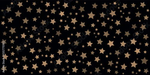 Gold falling down confetti background. Repeated golden dotted glitter pattern. Yellow, orange and golden dots wallpaper. Celebration Christmas, New Year or birthday party repeating backdrop. Vector