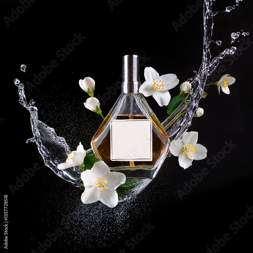 centre de remise en forme, beauté, flacon, fleur, fleur, aromathérapie, baigner, huile, soin, parfum, arôme, fleur, blanc,  rose,  corps, bien-être, santé, cosmétique, détente, orchidéeGenerated image photo