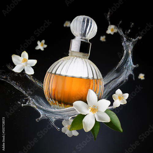 centre de remise en forme, beauté, flacon, fleur, fleur, aromathérapie, baigner, huile, soin, parfum, arôme, fleur, blanc,  rose,  corps, bien-être, santé, cosmétique, détente, orchidéeGenerated image photo