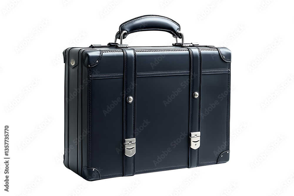 A black briefcase Isolated on White and Transparent Background PNG Image. A black briefcase Isolated on White and Transparent Background PNG Image.