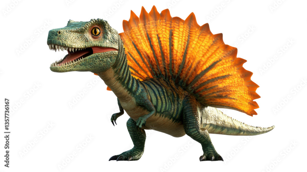 Obraz premium tyrannosaurus rex dinosaur on transparant background 