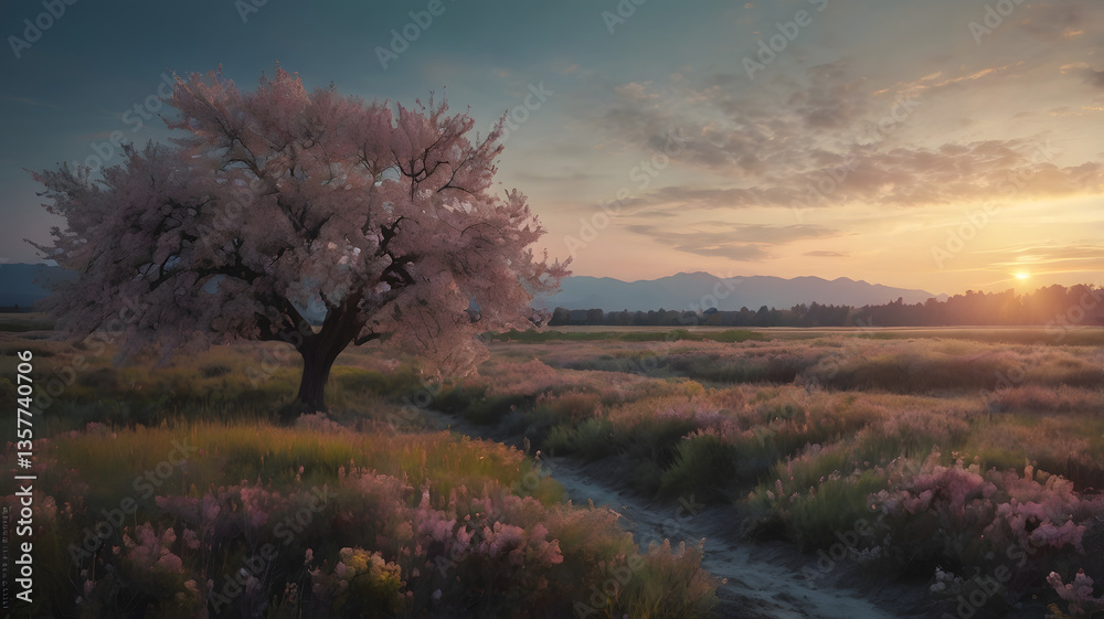 wild flowers in the forest, ai generated wild flowers in the forest, ai generated