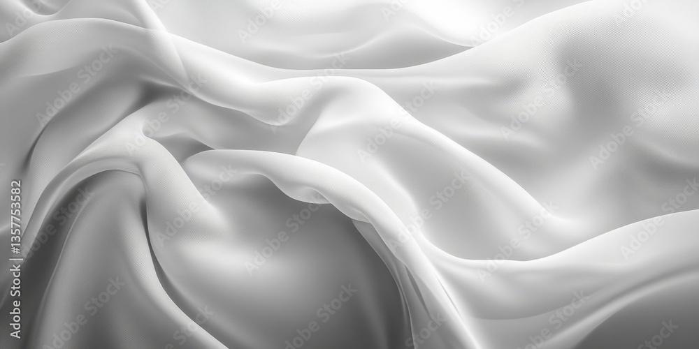 Obraz premium Elegant White Fabric Texture