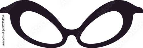 Stylish cat eye glasses represent vintage fashion, adding a touch of retro charm and intrigue to any look, evoking classic Hollywood glamour