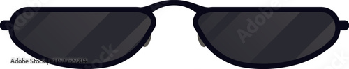 Stylish black sunglasses with dark lenses exude an aura of mystery and sophistication, adding a touch of coolness to any look, shielding eyes from the sun with a fashionable flair