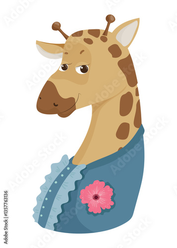 Giraffe in Dress