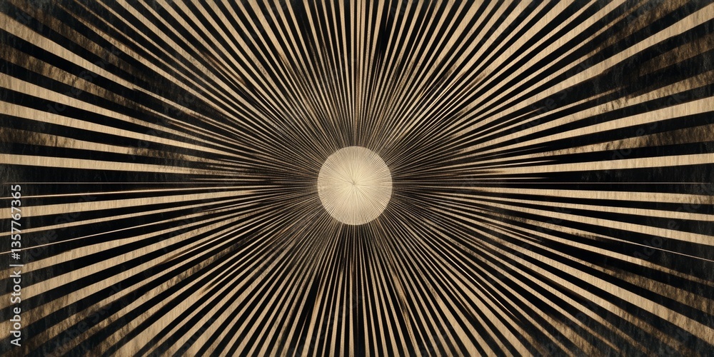 Obraz premium Abstract Sunburst Graphic Design