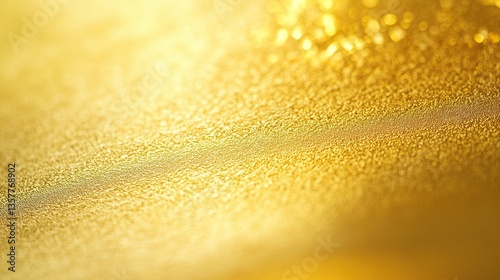 Golden Foil Texture with Subtle Reflections, Abstract Warmth and Blurred Edges
