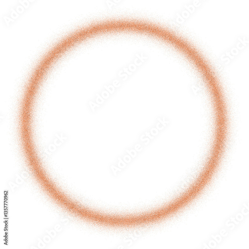 round frame made of round shapes. Abstract Orange Circle Design