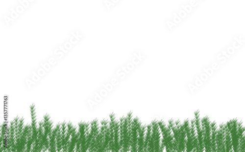 Illustration of Green Grass transparent element