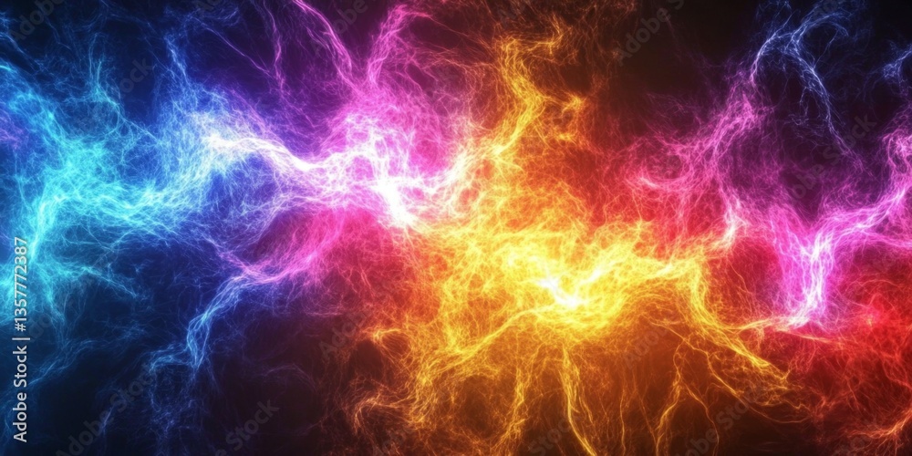 Fototapeta premium Abstract Colorful Energy Flow Design