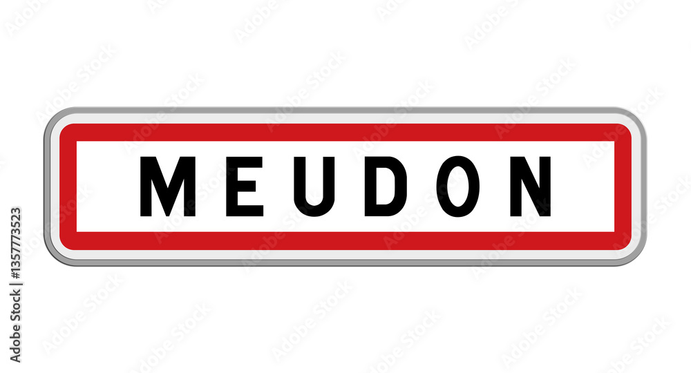 Panneau de Meudon, Hauts-de-Seine, Île-de-France Panneau de Meudon, Hauts-de-Seine, Île-de-France