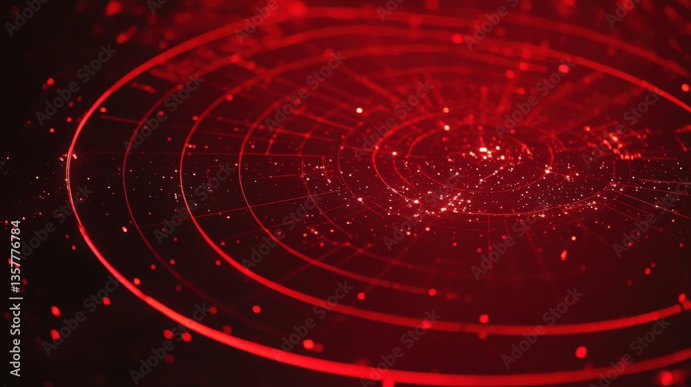 Obraz premium Abstract Circular Display