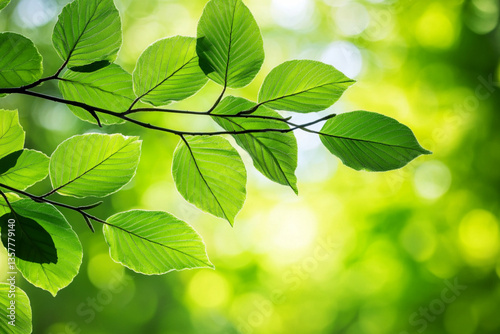 There is a picture of a tree branch with leaves in the background