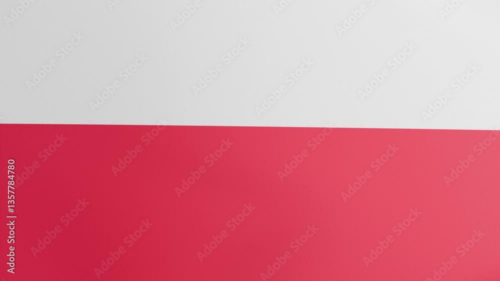 Polish flag waving looping animation in 4k Polish flag waving looping animation in 4k