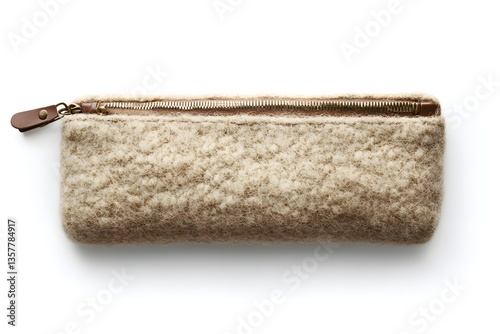 Wool Pencil Case isolated on white background