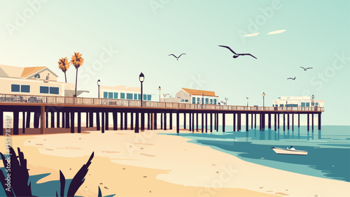 Coastal Charm of Newport's Balboa Pier