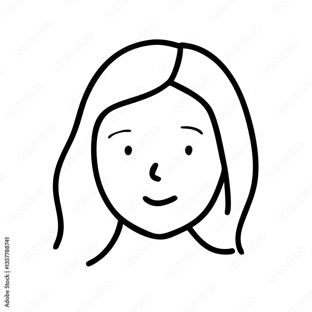 Fototapeta premium girl logo