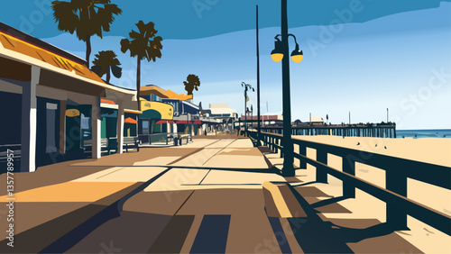 Sunset Glow at Balboa Pier