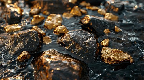 close up of a rock in the sea