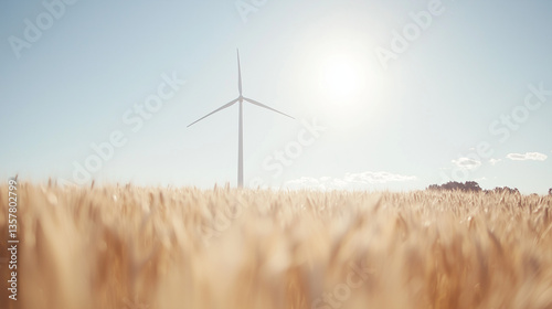 wind turbine in the field