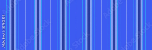 Ragged vector lines pattern, italian vertical stripe seamless. Scratch fabric background textile texture in blue and white colors.