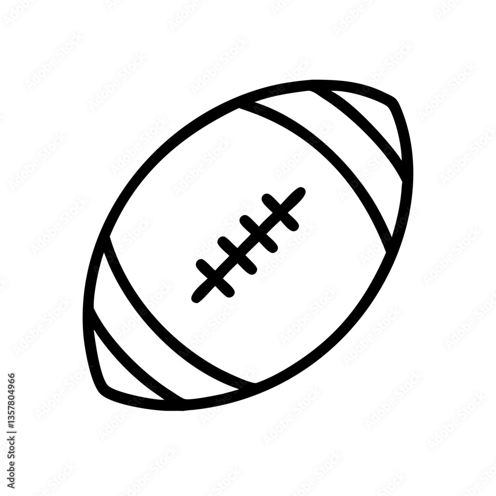Rugby ball icon Rugby ball icon