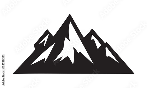 Mountain Landscape, Mountain silhouette icon 6