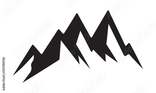 Mountain Landscape, Mountain silhouette icon 2