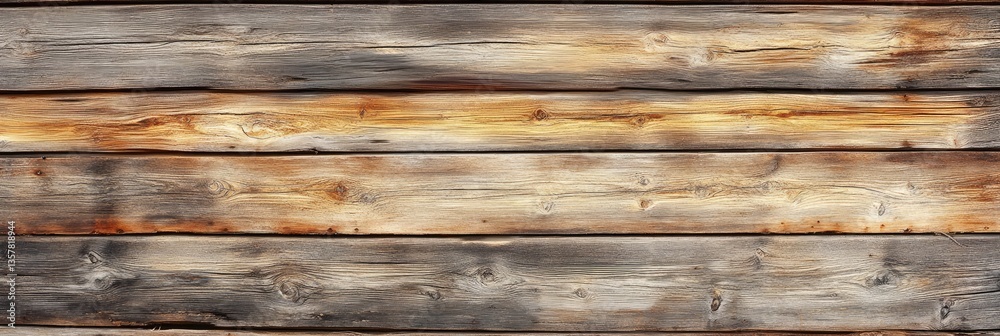Naklejka premium Weathered Wooden Planks