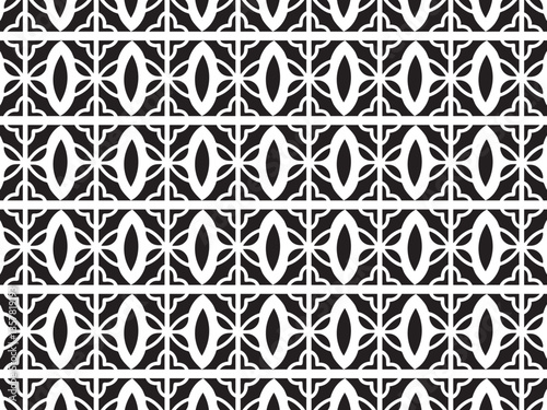 Elegant Lattice Interwoven Geometric Design