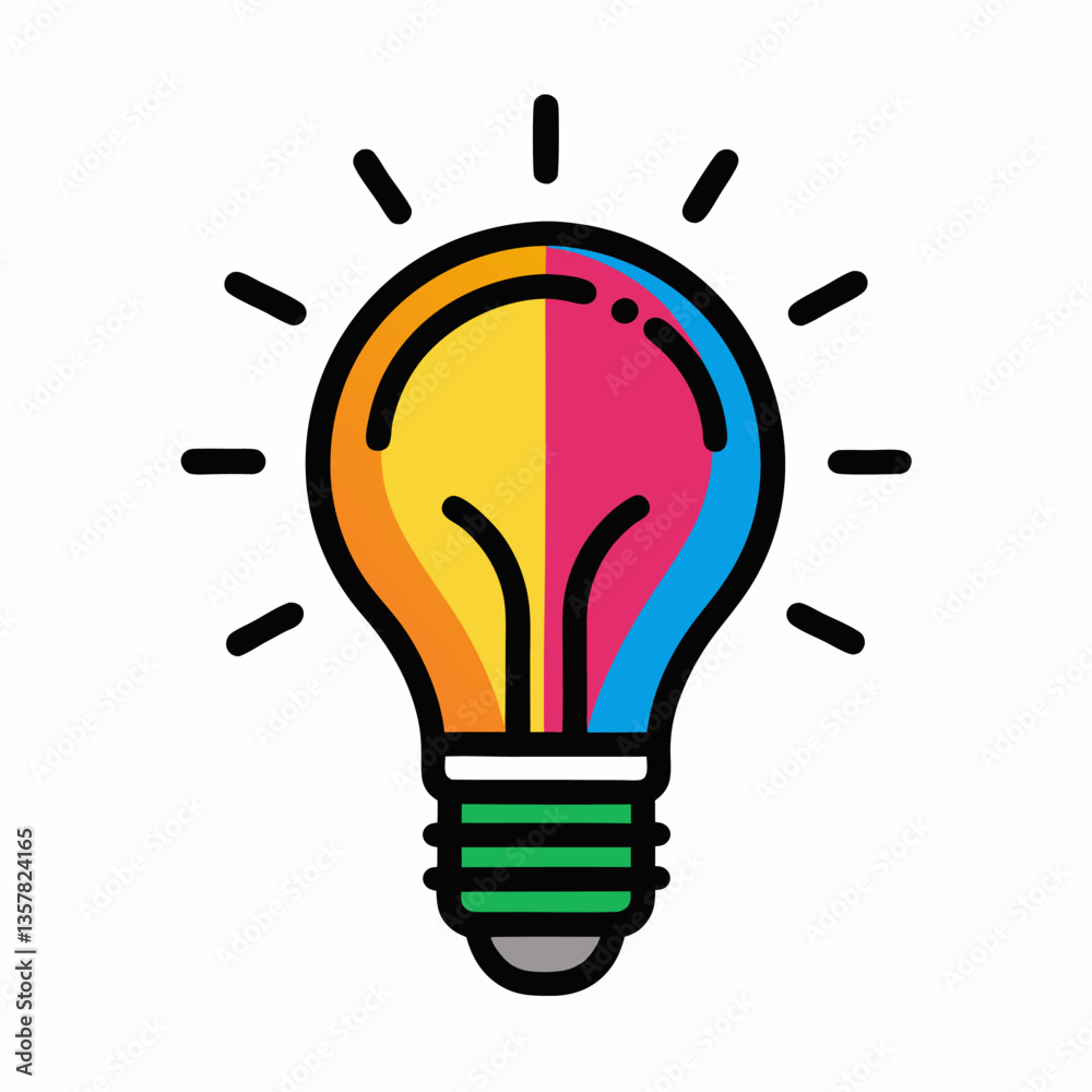 new, unique, Premium Vector | Light bulb line colourful vector illustration Electric lamp icon, Adobe Illustrator Artwork new, unique, Premium Vector | Light bulb line colourful vector illustration Electric lamp icon, Adobe Illustrator Artwork