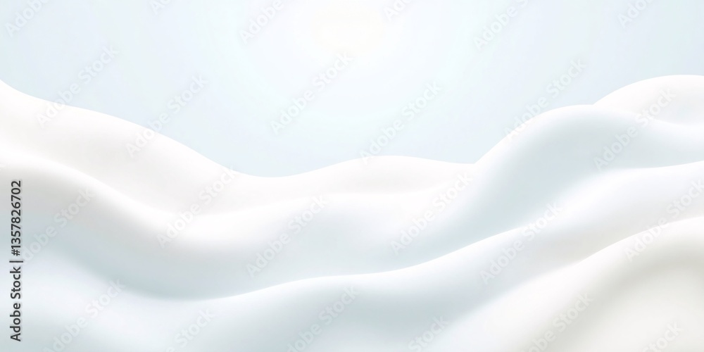 Obraz premium A modern, luxurious abstract wave in a white background