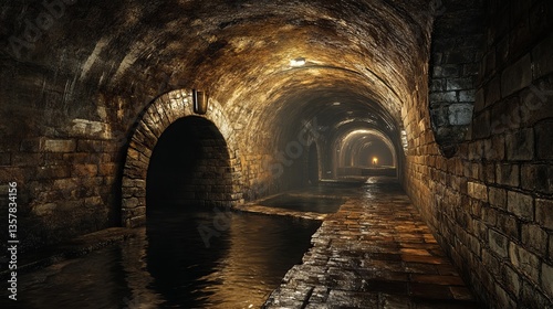 An ancient sewer system filled with mysterious tunnels
