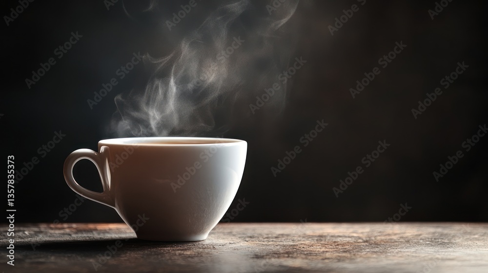 Aromatic Steam Rising from a Warm Cup of Tea Aromatic Steam Rising from a Warm Cup of Tea