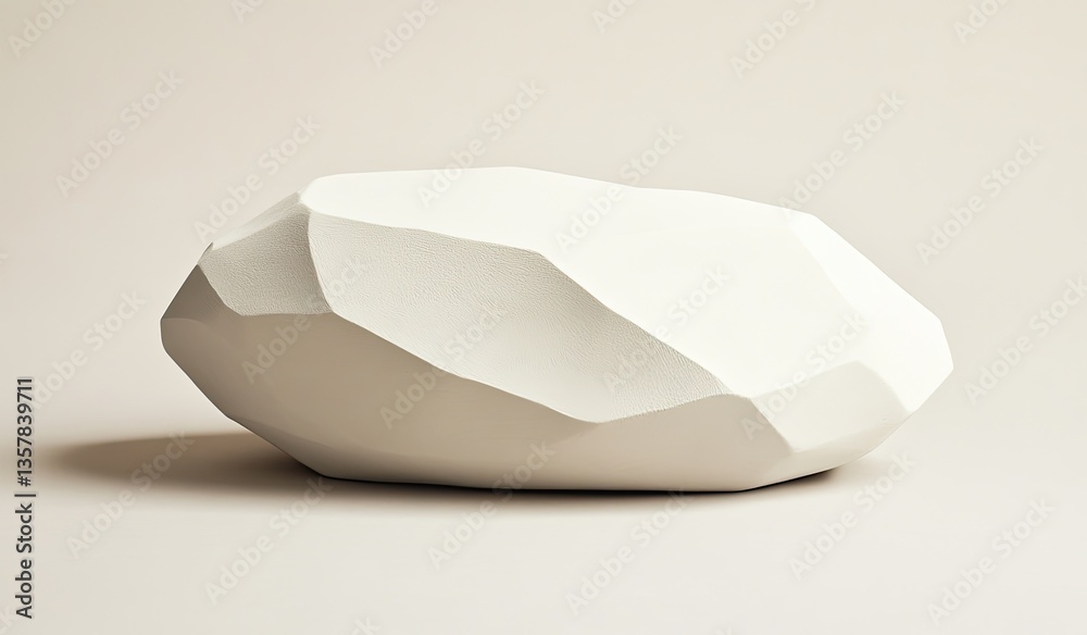 Abstract white stone-like object Abstract white stone-like object