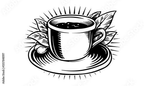 cup of coffee with cup