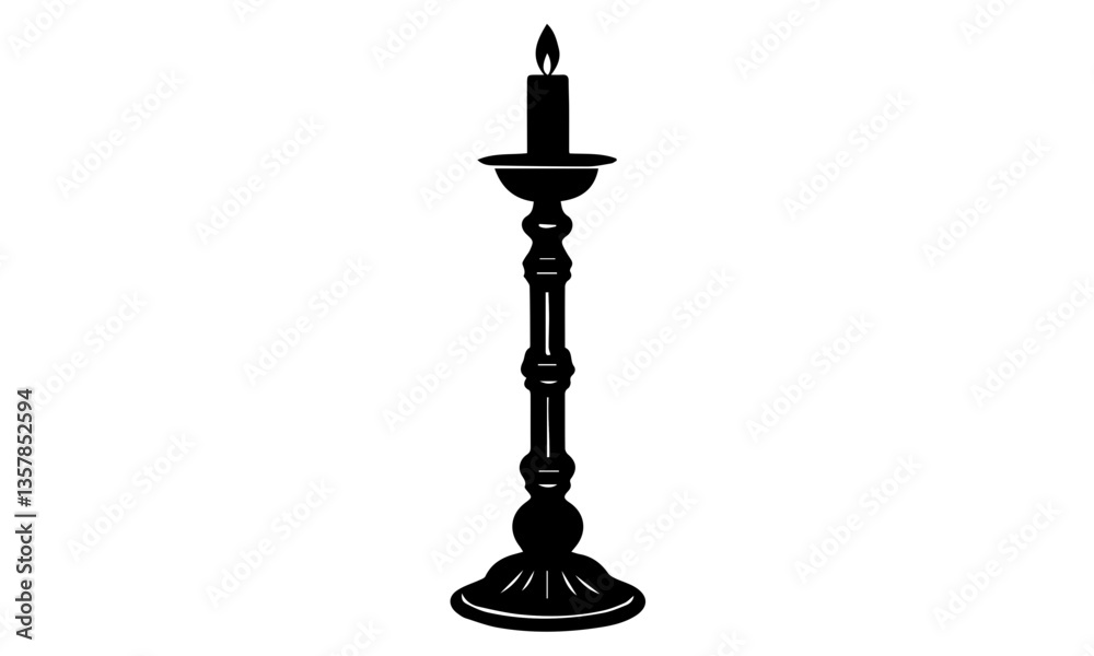 candlestick on a white background, CandleStick Vector Art candlestick on a white background, CandleStick Vector Art
