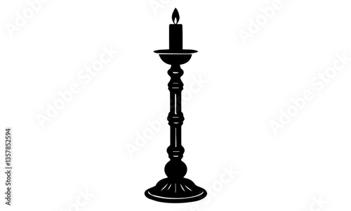candlestick on a white background, CandleStick Vector Art