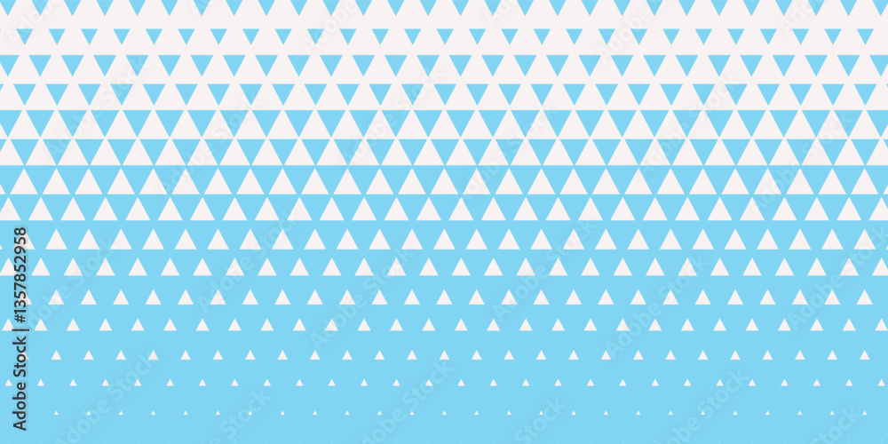 Abstract blue geometric hipster fashion design print halftone triangle pattern